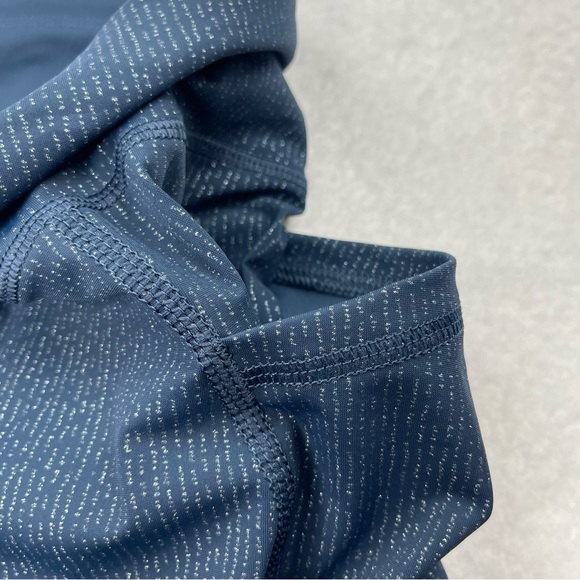 Sweaty Betty NWT The Zero Gravity Leggings 7/8 Length Beetle Blue Glitter Medium - Picture 13 of 13